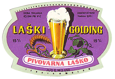 LAŠKI GOLDING, leta 1960, svetlo pivo.