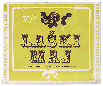 LAŠKI MAJ, 1964, specialno svetlo pivo.