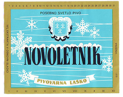 NOVOLETNIK, med 1962 in 1965, posebno svetlo pivo.