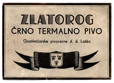 ZLATOROG ČRNO TERMALNO PIVO, med leti 1941 in 1945.